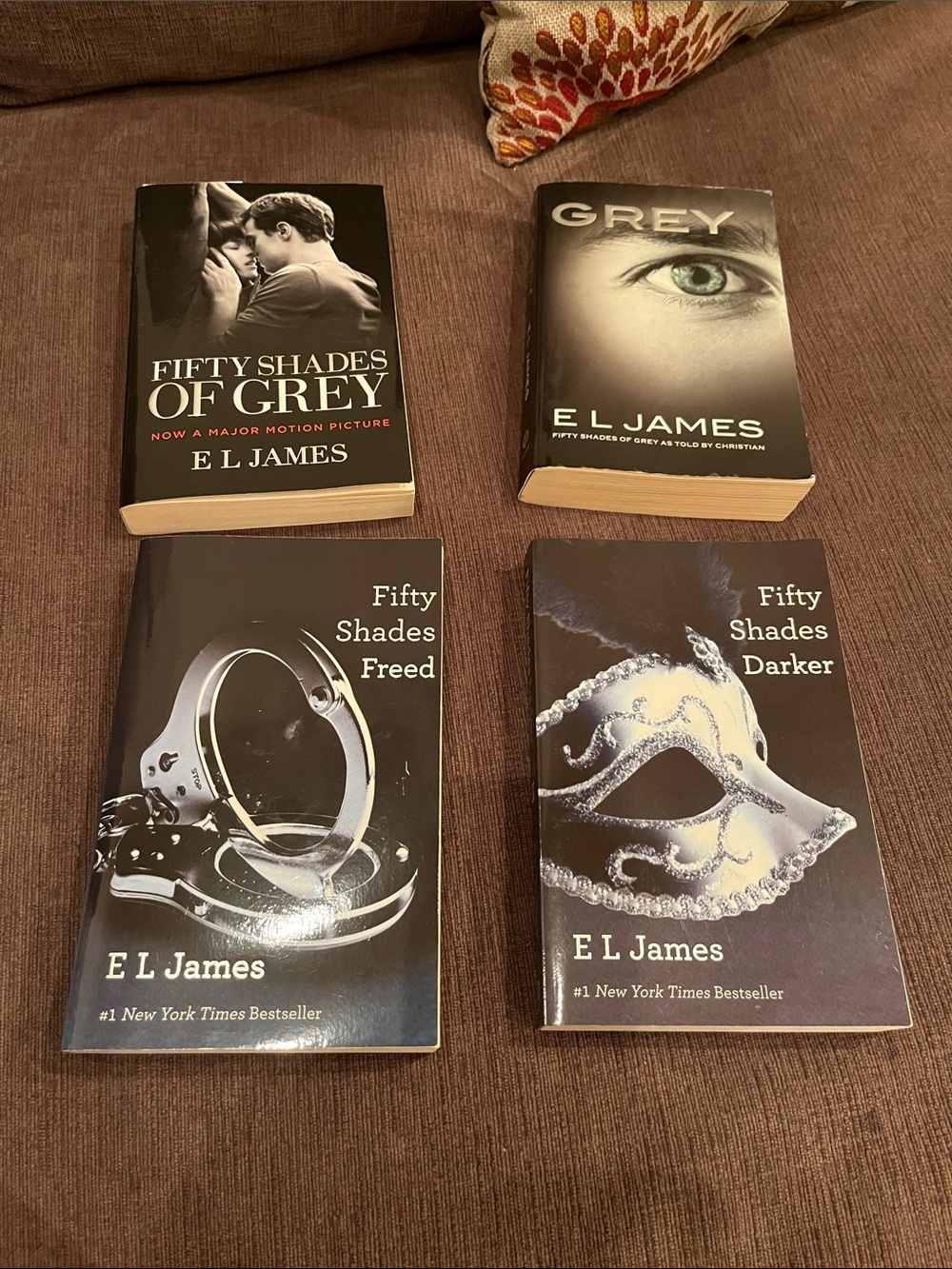 Fifty Shades Paperback Book Set - Black 4 books all excellent condition
